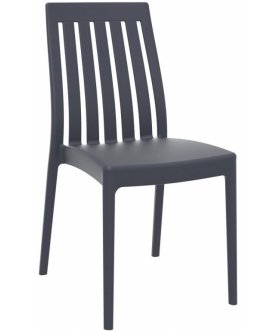 Стул пластиковый Soho темно-серый / темно-серый