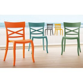 Стул пластиковый XSera-S голубой