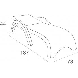 Шезлонг 234/GS1009/1/WHITE