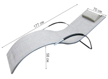 Шезлонг Грация MC-3039GB