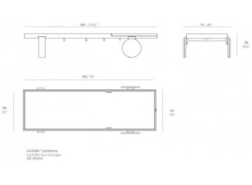 Лежак пластиковый Gatsby Basic
