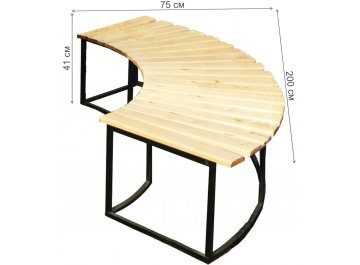 Скамейка Скамейка 1/4 круга