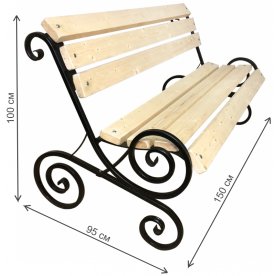 Скамейка Завиток