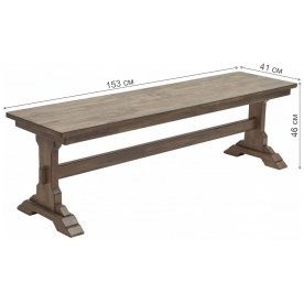 Скамейка LT B18059 wire brush G538 warm G539