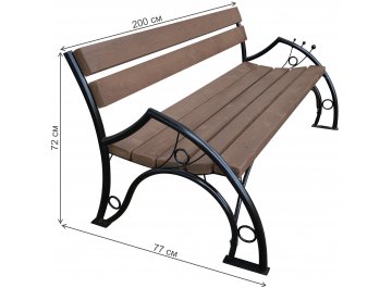 Скамейка Шарики 2 м