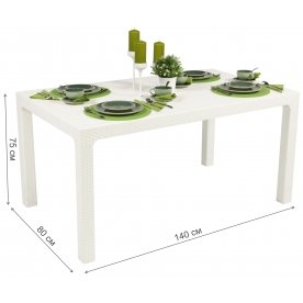 Пластиковый стол Arizona 80х140