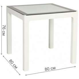 Пластиковый стол Arizona 80х80