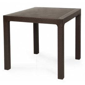 Пластиковый стол Arizona 80x80 Rattan Table Flat