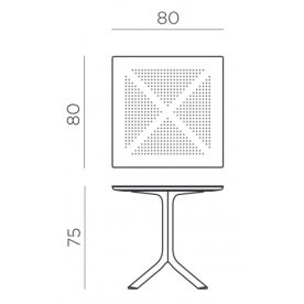 Пластиковый стол Clip 80