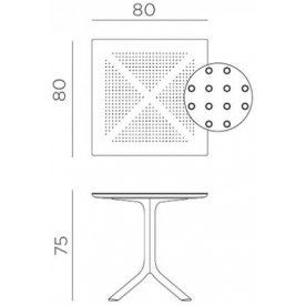 Пластиковый стол Clip