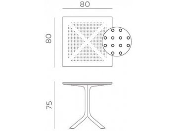 Пластиковый стол Clip