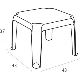 Пластиковый стол Zambak