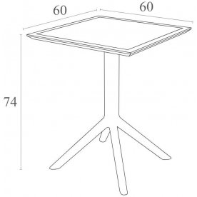 Пластиковый стол Sky