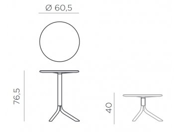 Пластиковый стол Spritz + Spritz Mini