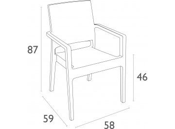 Кресло Ibiza из ротанга