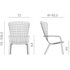 Пластиковое кресло Folio