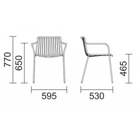 Пластиковое кресло Nolita