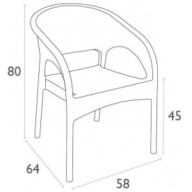 Пластиковое кресло Panama