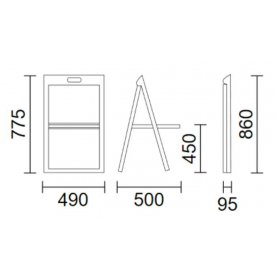 Пластиковый стул складной Enjoy