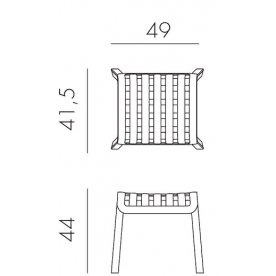 Пластиковый табурет Poggio