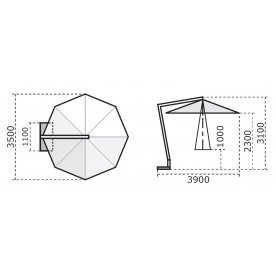 Зонт 091/3500PABA1N