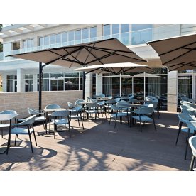 Зонт профессиональный 3х4 м Astro Carbon графит / слоновая кость