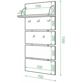 Настенная вешалка СТ-50