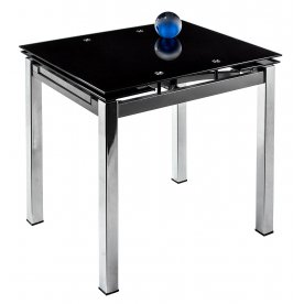 Стол раскладной Kvadro 80 черный - Уцененный экземпляр