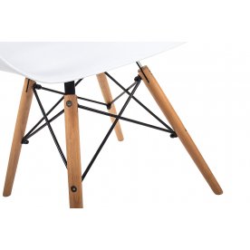 Кресло Hames Light белый / деревянный каркас