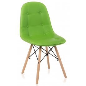 Деревянный стул Kvadro green - Уцененный экземпляр