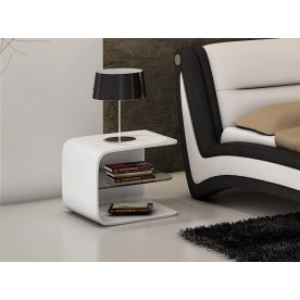 Тумба прикроватная Eduardo белая   - Уцененный экземпляр