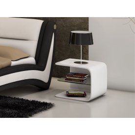 Тумба прикроватная Eduardo белая   - Уцененный экземпляр