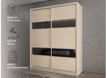 Шкаф-купе Кааппи 7 дуб молочный 120х45