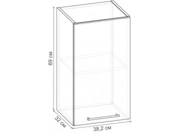 Шкаф навесной Шкаф навесной 382 НШ.013.382-01
