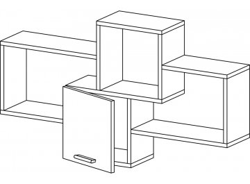 Шкаф навесной Флэш