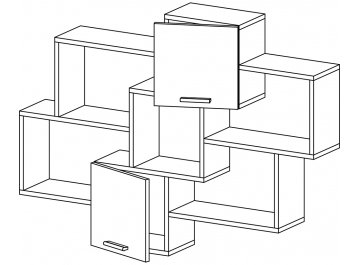 Шкаф навесной Флэш