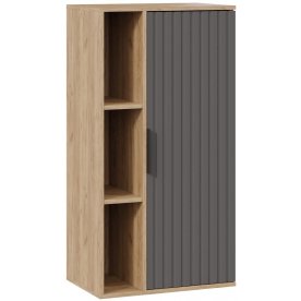 Шкаф навесной Хилтон дуб крафт золотой / графит матовый