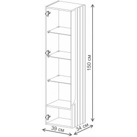 Шкаф навесной Лоренсо МН-043-02
