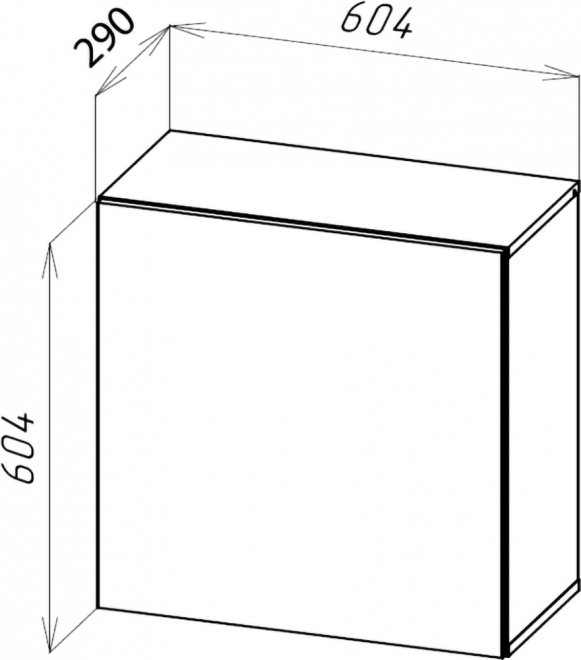 Шкаф навесной Лоук Т-6 дуб вотан