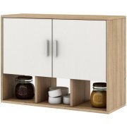 дуб сонома / белый