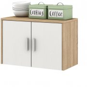 дуб сонома / белый