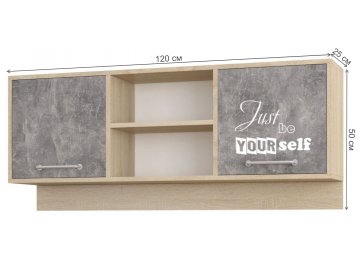 Шкаф навесной Колибри Лофт