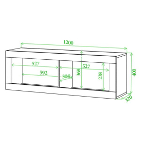 Шкаф навесной Той 2 ШБЕ
