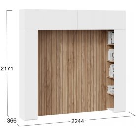 Шкаф навесной Порто СМ-393.21.022-23