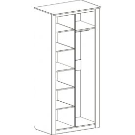 Шкаф двухдверный Элана