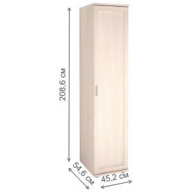 Шкаф однодверный Ника-люкс 22Р бельевой