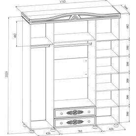 Шкаф Ассоль плюс АС-28