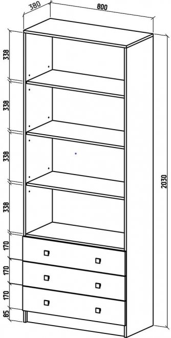 Шкаф Бостон-11 белый