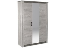 Шкаф Денвер трехдверный риббек серый