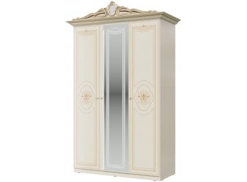 Шкаф для одежды Грация 147 слоновая кость